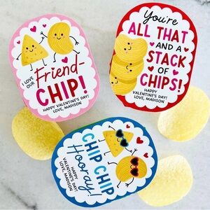 Valentine's Day Chip Snacks Set of 15